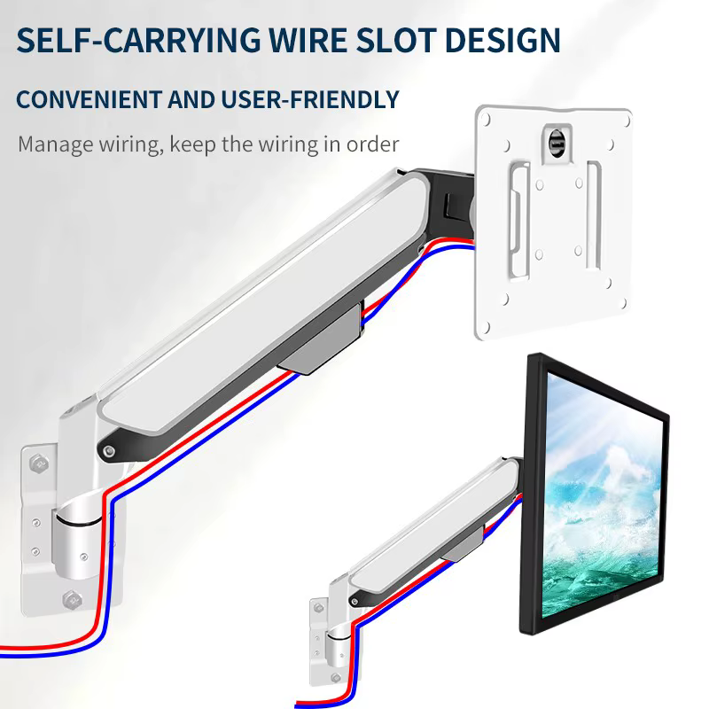 HILLPORT 10 "-32" soporte de brazo para Monitor resorte de Gas LCD LED soporte de Articula soporte de exhibición de PC de movimiento completo soporte de pared para TV 2-9 kg VESA W31 - imagen 5