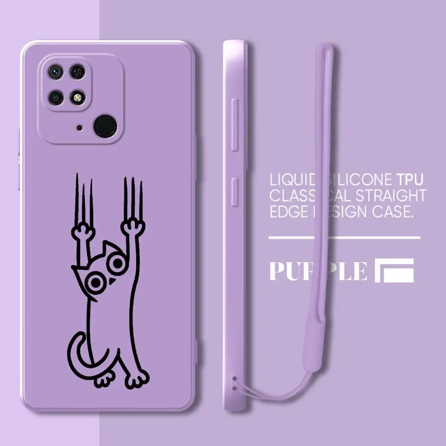 Funda de perro y gato de dibujos animados para Xiaomi Redmi A2 14C 13C K40 9 8 A3x K60 12C A1 10 funda suave - imagen 5