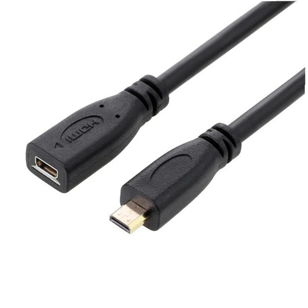 0,3 M HD Video Micro HDMI Macho Mujer Línea extendida HDMI Moto Estación de acoplamiento móvil