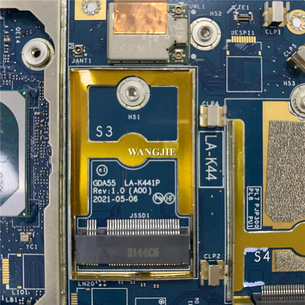 Placa base para ordenador portátil GDA55 LA-K441P para Dell Latitude 9520 SRK1F i7-1185G7 RAM 8G CN-0GVMP9 CN-0372Y7 100% en funcionamiento - imagen 5