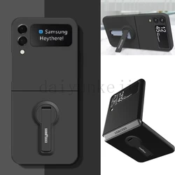 Funda de teléfono para Samsung Z Flip ZFlip 4, 3, 5, 6, w23, funda rígida plegable con soporte para Galaxy ZFlip3, ZFlip4, ZFlip5, Zflip6