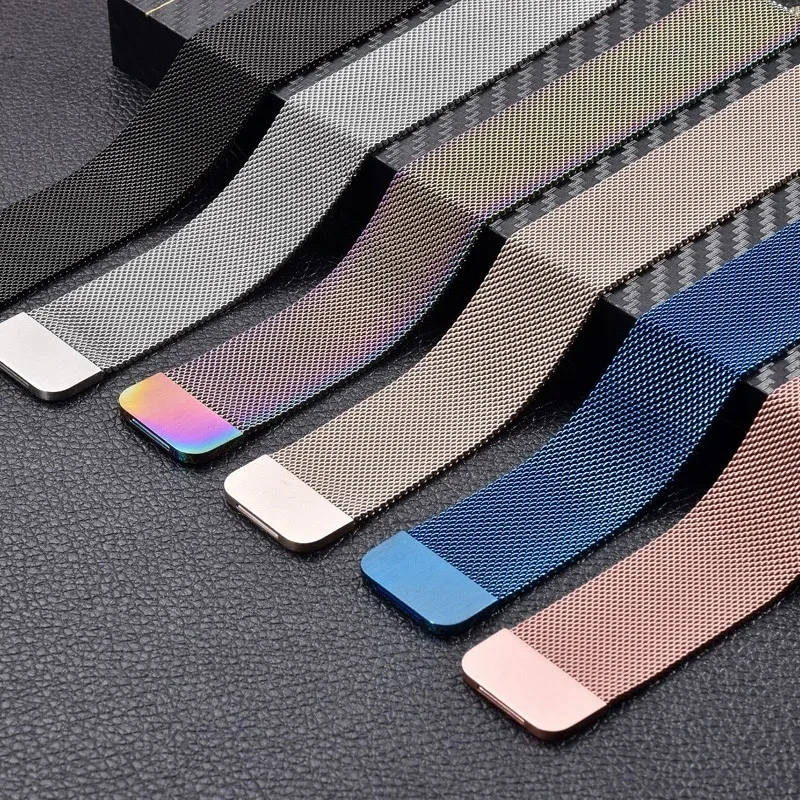 Bucle milanés de 22mm y 20mm para Garmin Bip 6 5 3 3Pro/Active 2 GTR4 3Pro/GTS2 3 4mini correa para Amazfit Balance 2/Cheetah Pro/Square - imagen 5