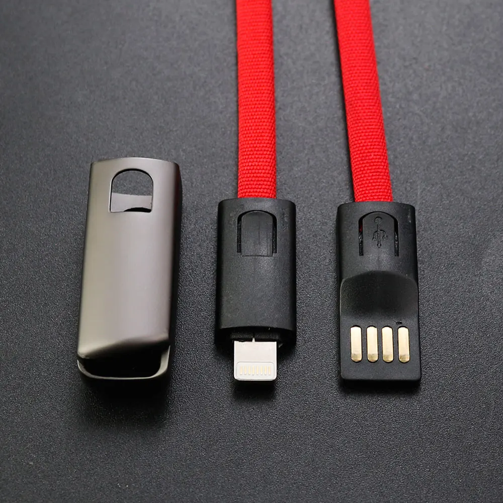 Cable de datos Lightning de carga rápida 5A para iPhone 7, 8, X, XR, 11, 12, 13, Cable de llavero de cargador, Cable corto de 22Cm - imagen 2