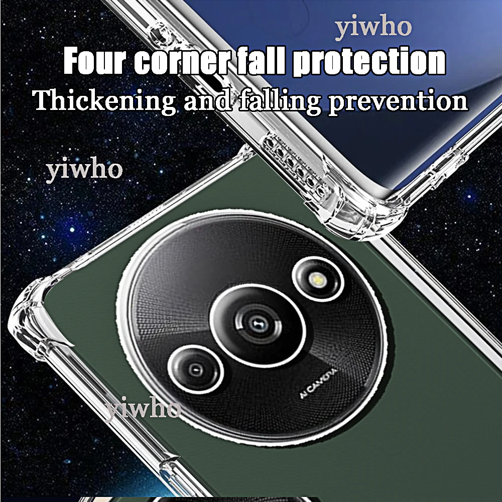 Funda de teléfono a prueba de golpes para Xiaomi Redmi A3 A2 A1 Plus A 3 2 1 + transparente transparente Note 13 Pro 4G 5G Plus funda trasera suave de TPU - imagen 2