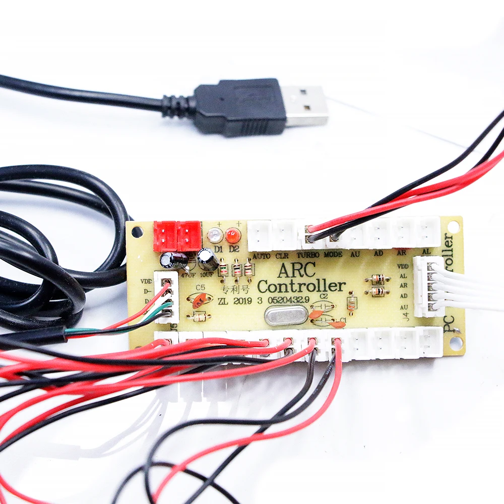 Controlador Arcade Stick Zero Delay, placa Usb de 5V para Pc, juego Raspberry Pi, Mame, Joystick, Cable de placa de botón, cables estilo Sanwa/Happ - imagen 4