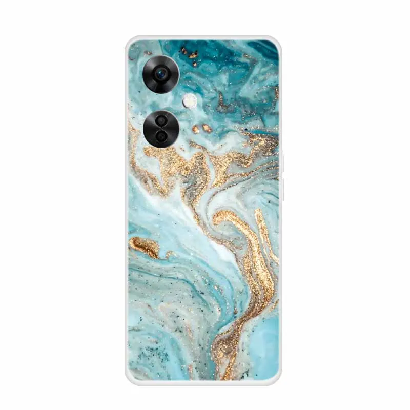 Funda de teléfono para OnePlus Nord CE 3 Lite 5G, carcasa de silicona TPU suave, mármol transparente de 6,72 pulgadas para One Plus Nord CE3 Lite 5G - imagen 4