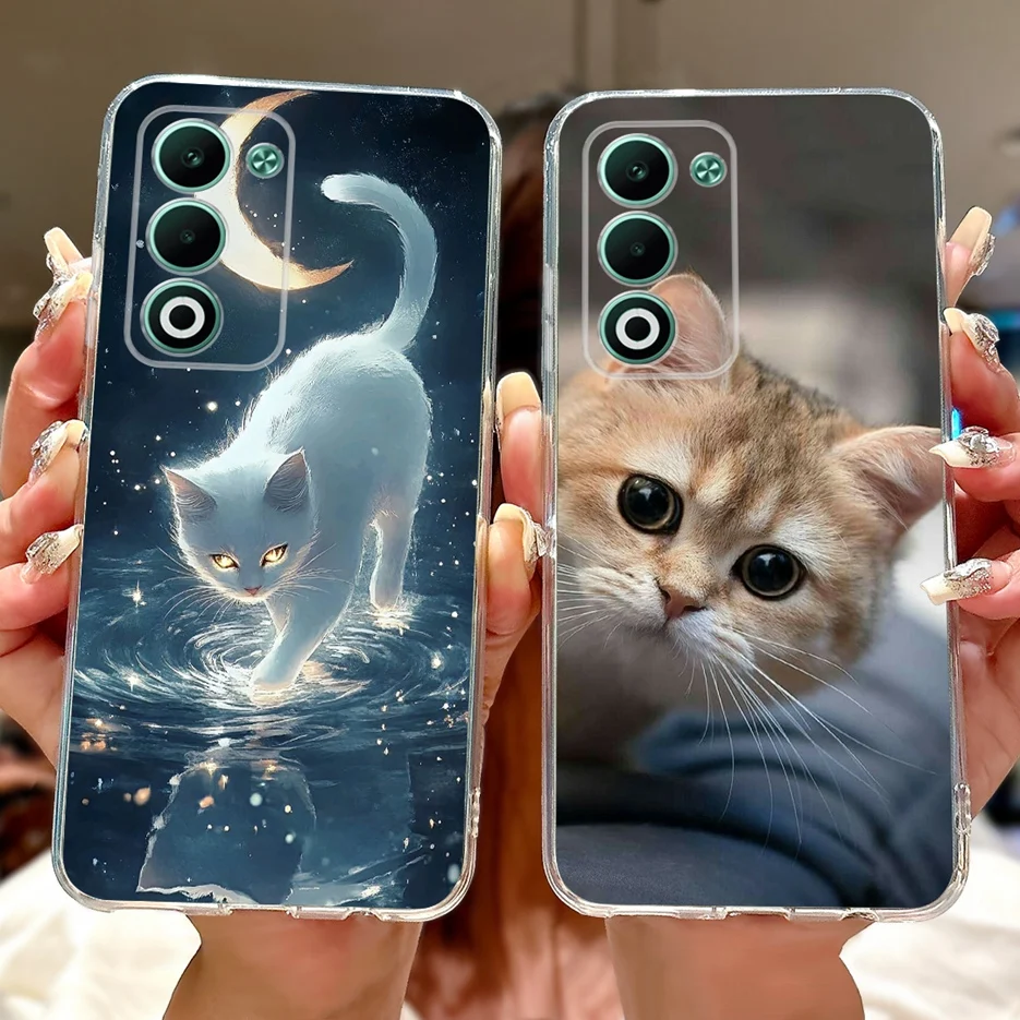 Para Oppo A5 5G 2025 funda CPH2735 nueva funda pintada de lujo funda de teléfono de silicona suave para Oppo A5 Pro A5Pro OppoA5 5G Fundas parachoques - imagen 2