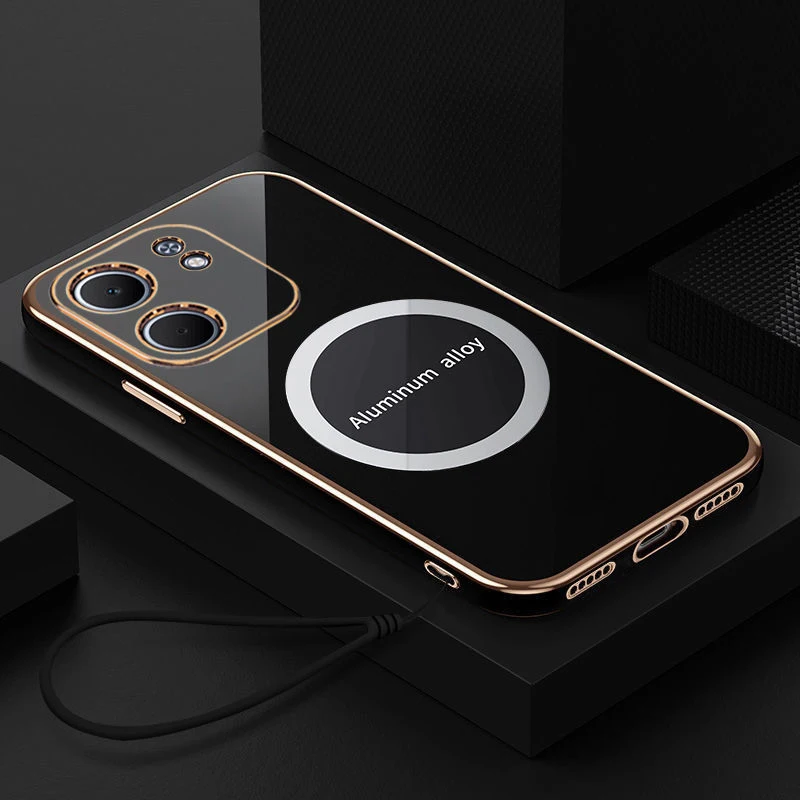 Para Oppo A5x funda OPPO A5X funda de teléfono oppo a5X cubierta CPH2725 revestimiento de lujo a prueba de golpes funda trasera de silicona Fundas - imagen 2