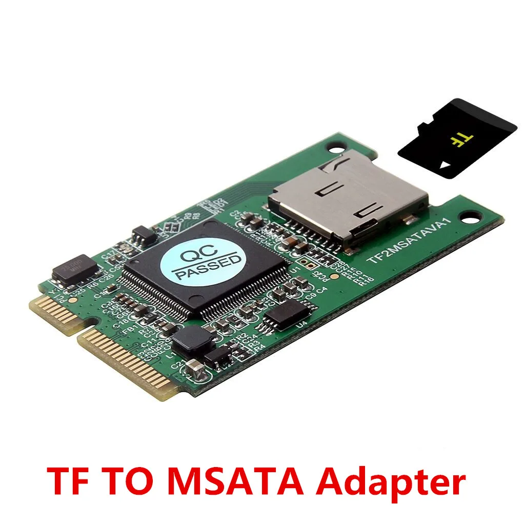 Tarjeta Micro SD TF a mSATA SSD adaptador mSATA Mini PCI e SSD a Micro SD TF tarjeta convertidor para PC ordenador portátil - imagen 2