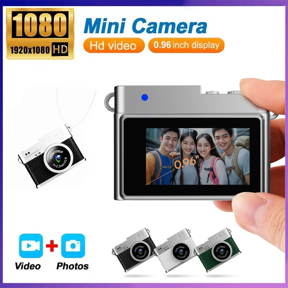 Mini cámara HD de 1080P, pantalla de 0,96 pulgadas, cámara Digital Retro, videocámara DV dinámica CCD, adecuada para viajes, deportes, etc. - imagen 2