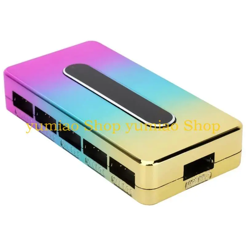 Controlador ventilador para PC 587B, 10 puertos, 3 pines, REV.A, 5 V, ARGB, concentrador iluminación, concentrador para