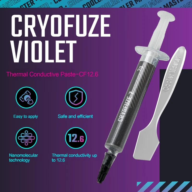 Cooler Master-pasta térmica de CPU de alta calidad, disipador de calor de grasa de silicona de 14W/mk 2g/4g para CPU GPU Chipset, refrigeradores de refrigeración para portátil - imagen 2