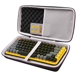 LTGEM funda rígida EVA para Logitech POP, Teclado mecánico inalámbrico, bolsa de almacenamiento para viaje Daydream Mint