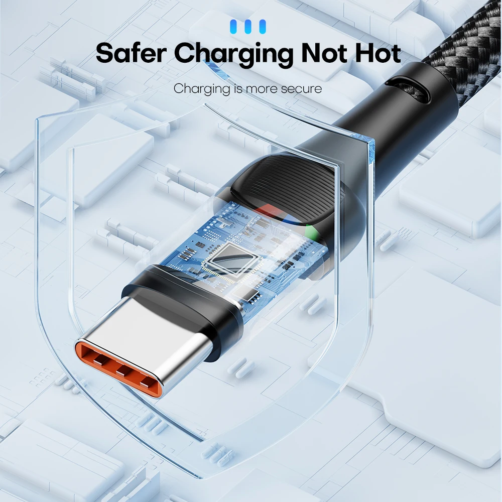 Cable USB-C Carga Rápida 100W – Compatible Huawei Samsung OnePlus - imagen 5