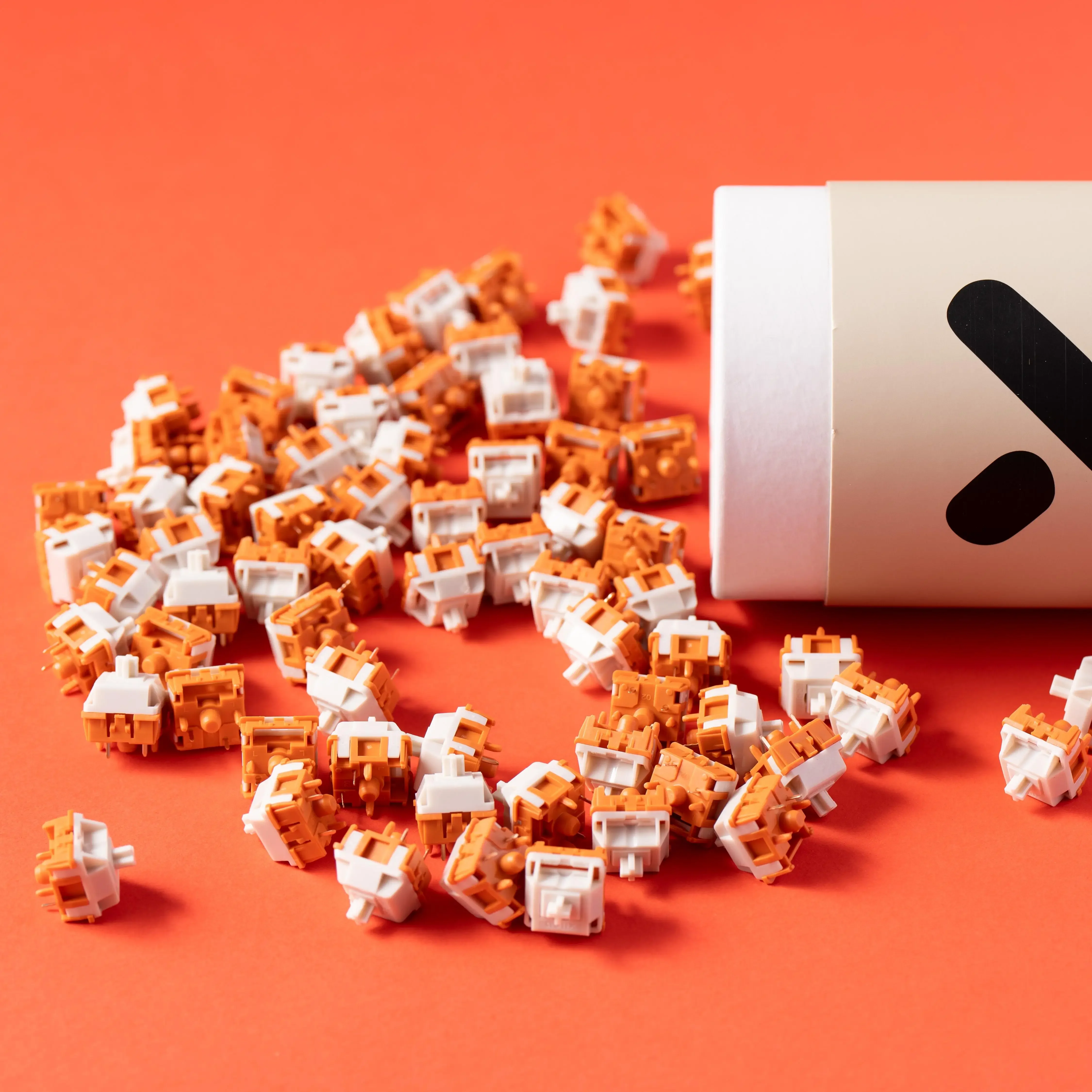 XLLAB x HMX interruptor de cítricos vintage, Interruptores lineales plateados, interruptores de teclado DIY, fuerza de accionamiento de 48g, vástago T3 - imagen 4