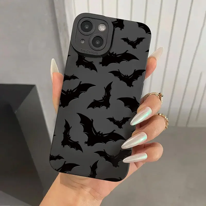 Con funda de teléfono de silicona con estampado de murciélago para Xiaomi Mi 11 Lite 5G 14 14T 13 13T 12 12T 12X Poco X6 X5 X3 M6 F5 F6 Pro cubierta suave de caramelo - imagen 5