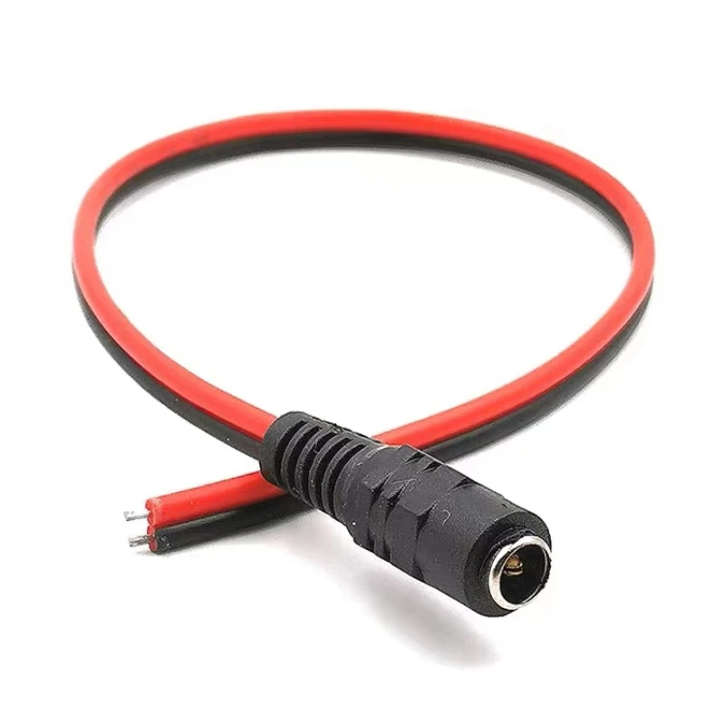 Conector Jack macho/hembra CC, pinzas de cocodrilo, Cable de alimentación de 12V a 2 pinzas de cocodrilo conectadas, voltaje 5,5x2,1mm - imagen 5