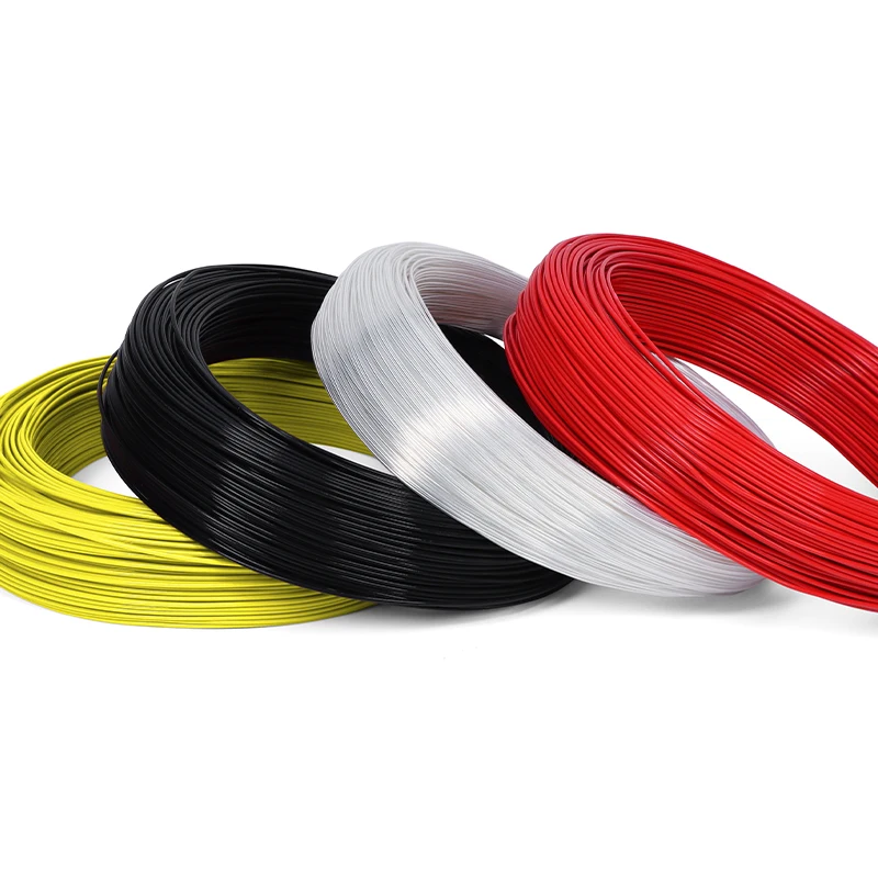 Cable de PTFE de 5 ~ 50m, Cable de aislamiento FEP Chapado en plata de un solo núcleo, altavoz de Audio HiFi DIY, línea de auriculares, Cable de cobre OFC de alta pureza - imagen 4