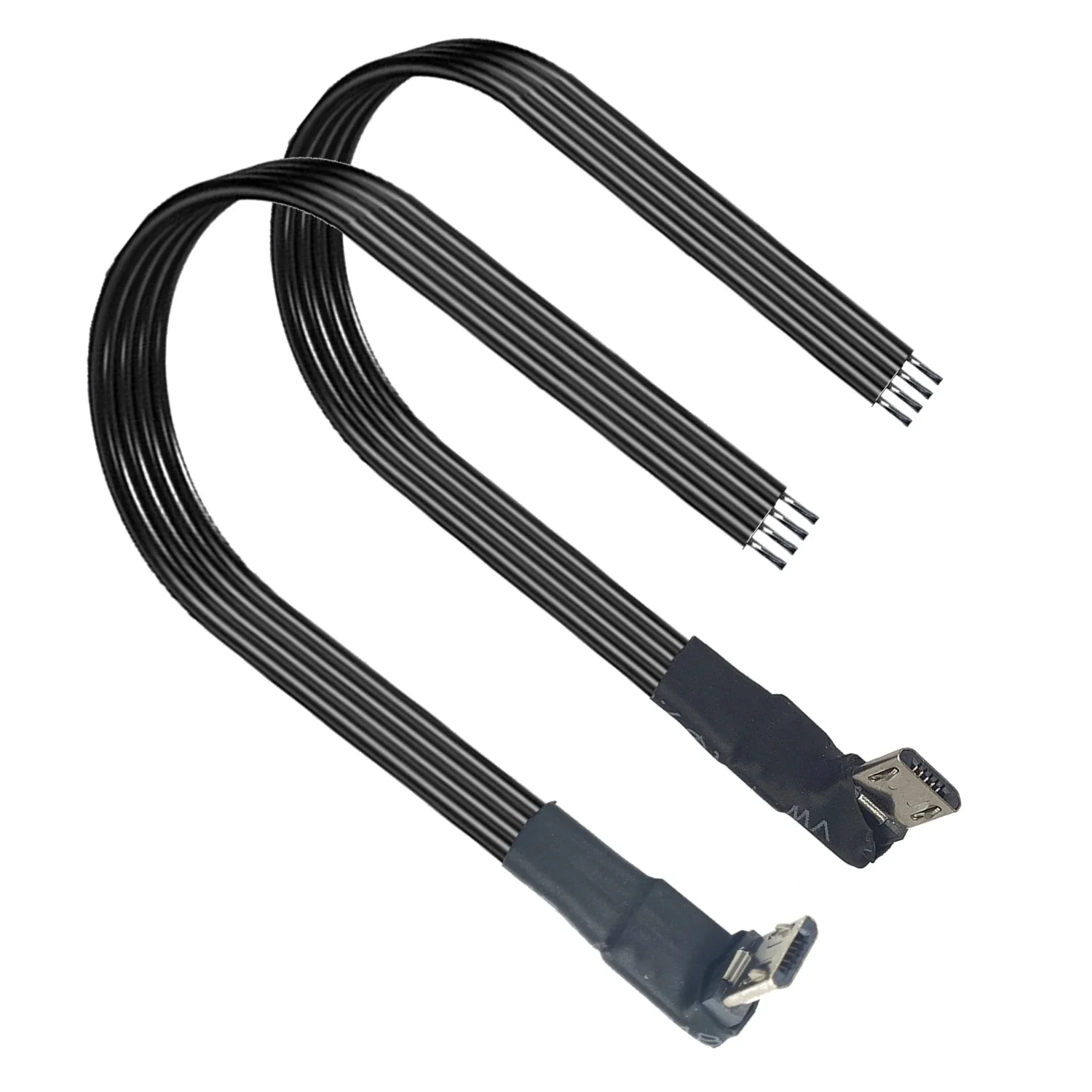 5CM-3M DIY Android micro mini tipo C cable de datos USB cable estañado de un solo cabezal cable de soldadura de 4 núcleos - imagen 4