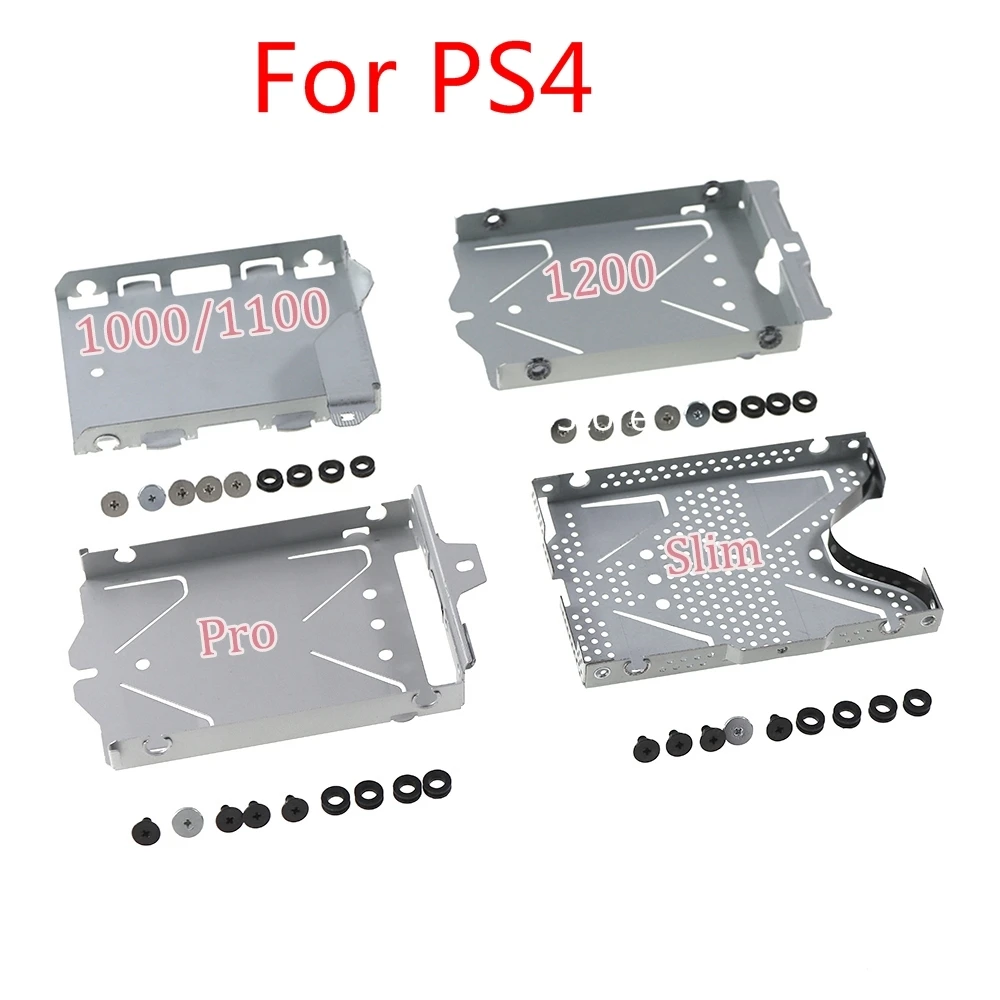 Soporte de montaje HDD Caddy con tornillos, soporte para PS4 1000/1100 1200 Slim pro, bandeja Base para unidad de disco duro
