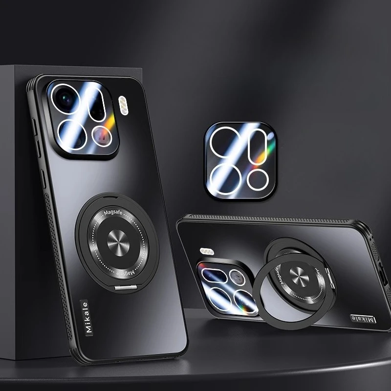 Funda magnética para carga inalámbrica Magsafe para OPPO Find X9 Pro X 9, funda con soporte de anillo a prueba de golpes para OPPO FindX9pro Shell