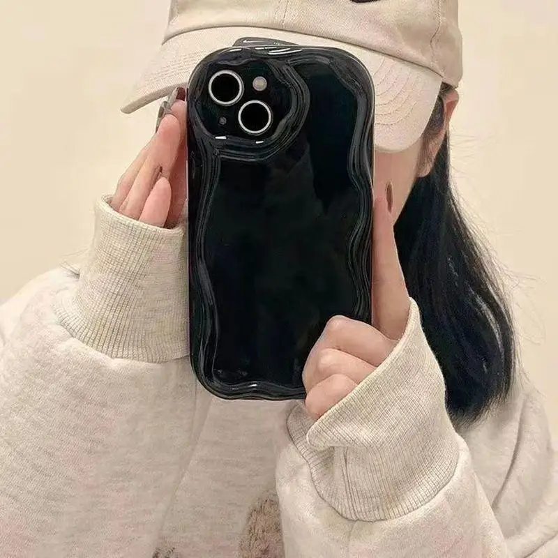 Funda para Samsung Galaxy S24 S23 Ultra S21 Plus S20 FE A54 A34 A52 A53 A33 A35 A55 A14 M54 5G A23 A24 A32, carcasa rizada sólida - imagen 5