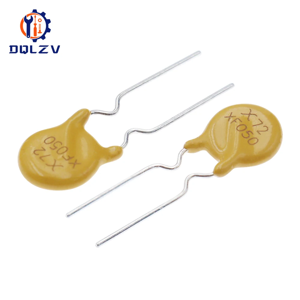 Fusible Reajustable PPTC RXEF050 XF050 72V 0.5A 500MA Paso 5mm - imagen 3