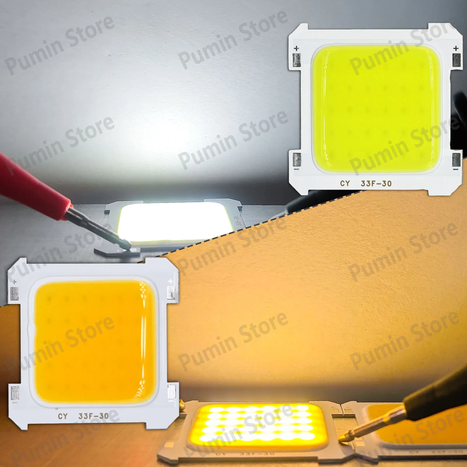 1-100 Uds Mini llavero Camping LED cuenta de luz 3V linterna de luz fuerte COB fácil de llevar cuadrado blanco luz cálida al aire libre DIY - imagen 4