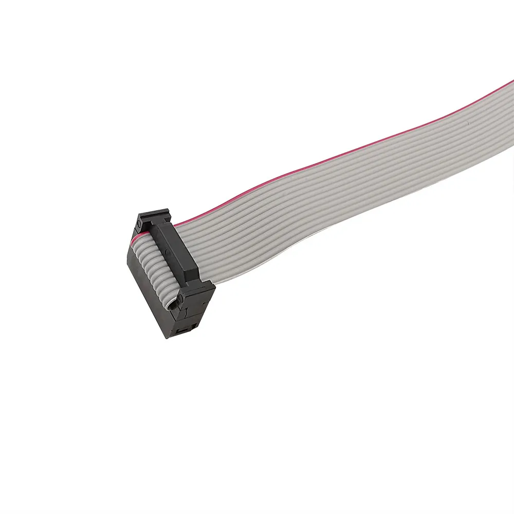 1 conector de cable de banda plana gris de 2,54 mm FC 6 / 8 / 10 / 12 / 14 / 16 / 18 / 18 / 24 / 26 / 30 / 34 / 40 / 44 / 50 cm para conectores de caja IDC dc3 - imagen 4