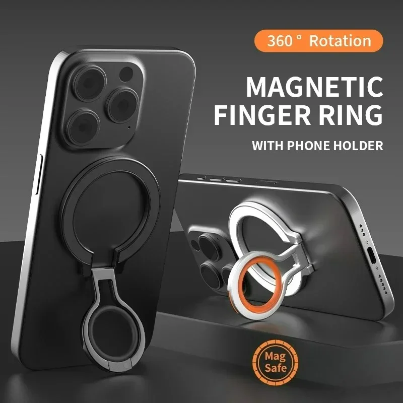 Soporte magnético para anillo de dedo de teléfono móvil para soporte magnético Magsafe 360 ° Soporte de rotación de grados - imagen 3