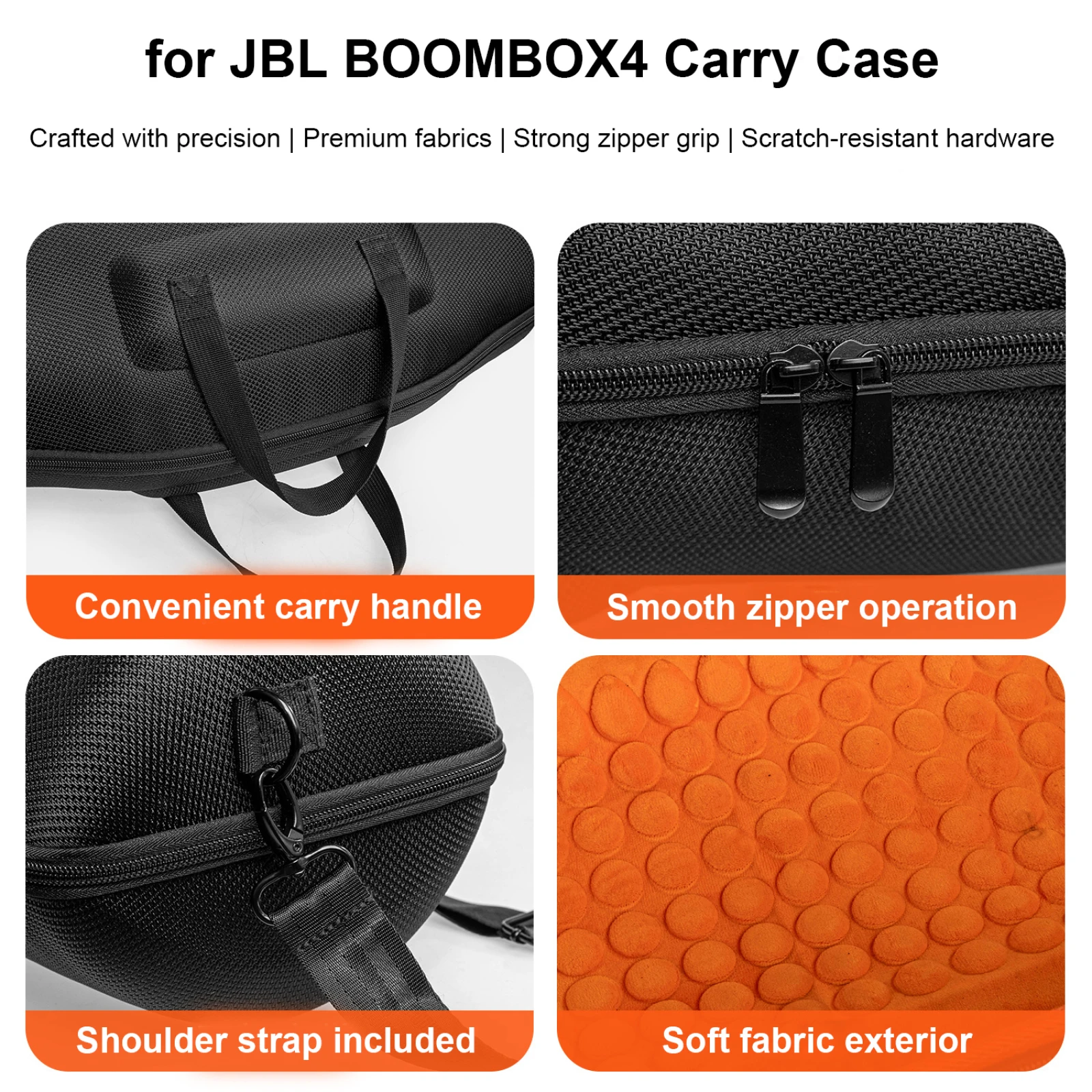 Estuche de transporte para JBL BOOMBOX 4, bolsa de viaje dura de EVA para altavoz, bolsa de almacenamiento para accesorios JBL BOOMBOX 4 - imagen 5