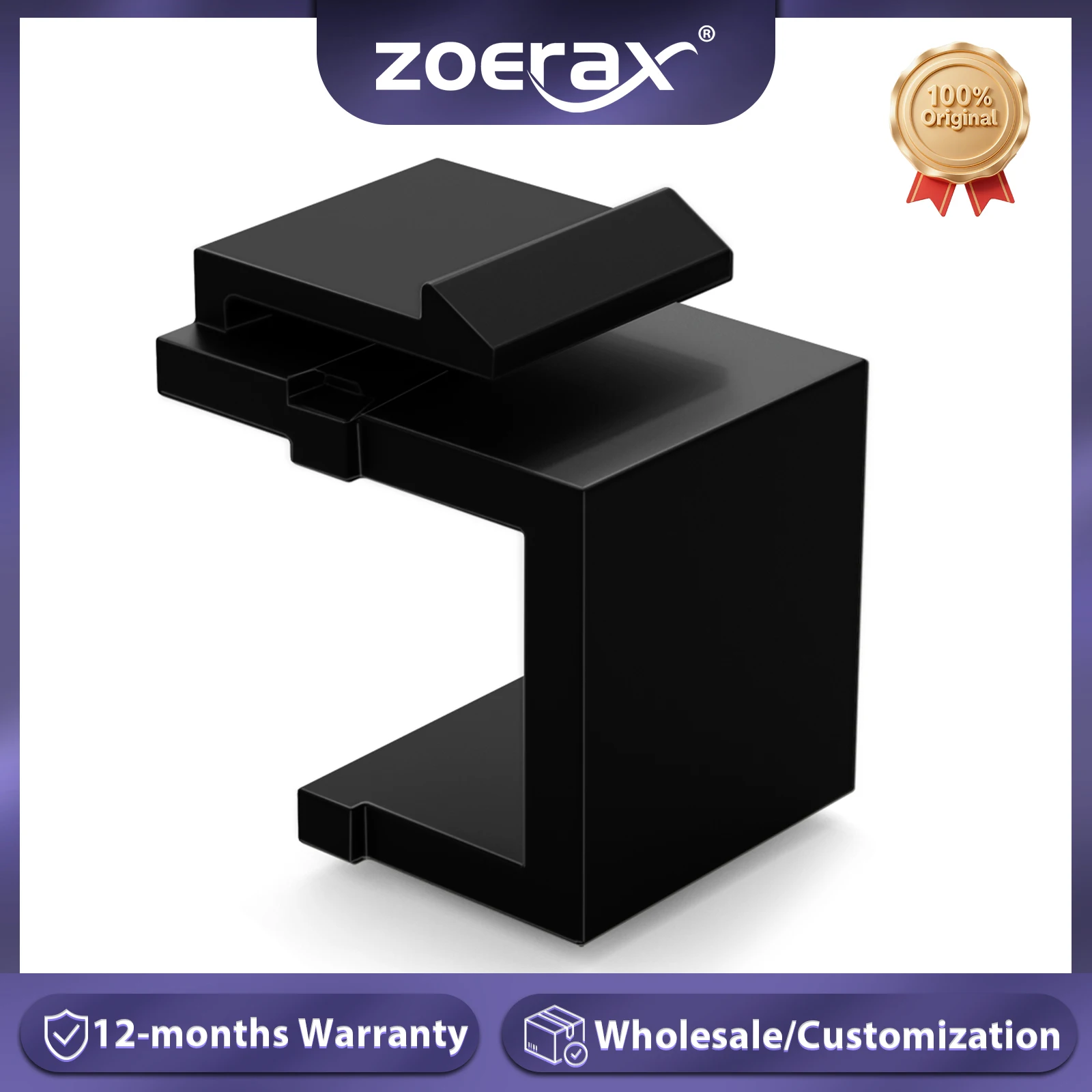 ZoeRax Paquete de 30 insertos Keystone Jack en blanco para placa de pared Keystone y panel de conexión