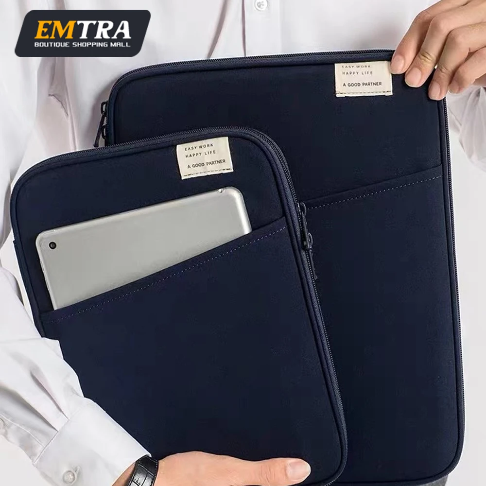 Funda para tableta de 13 y 11 pulgadas para iPad Air 4 5 Pro 11 Mini 5 6, funda para iPad para XiaoMi 5, bolsa protectora, Estuche de transporte con bolsillo - imagen 2