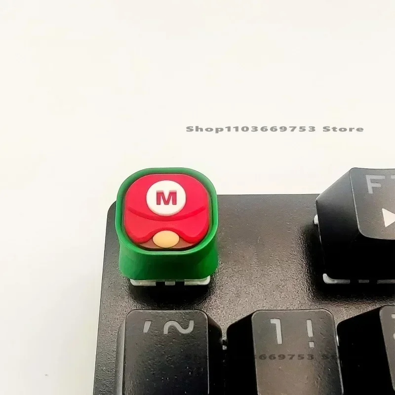 Teclas de Pokémon de Super Mario Bros, Teclado mecánico Personal a medida, resina hecha a mano, Linda creatividad, regalo personalizado - imagen 4