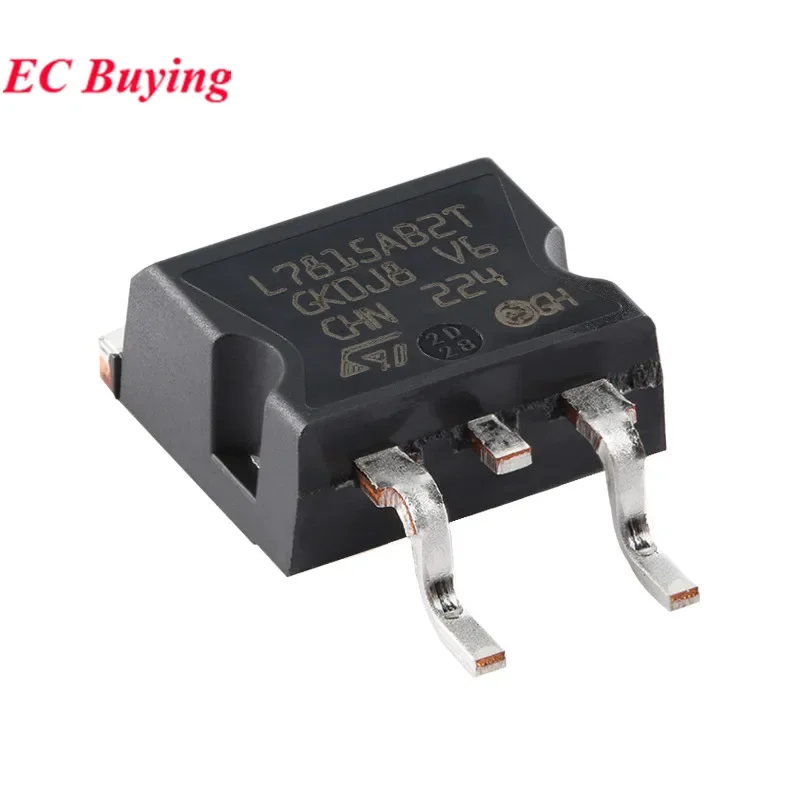 5 uds/1 ud L7815 L7815ABD2 L7815ABD2T L7815ABD2T-TR 7815 TO-263 1.5A Chip regulador de voltaje positivo IC circuito integrado - imagen 2