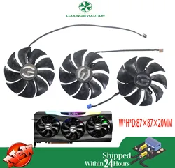 Ventilador 87mm EVGA RTX 3070 3080 Ti 3090 Gaming