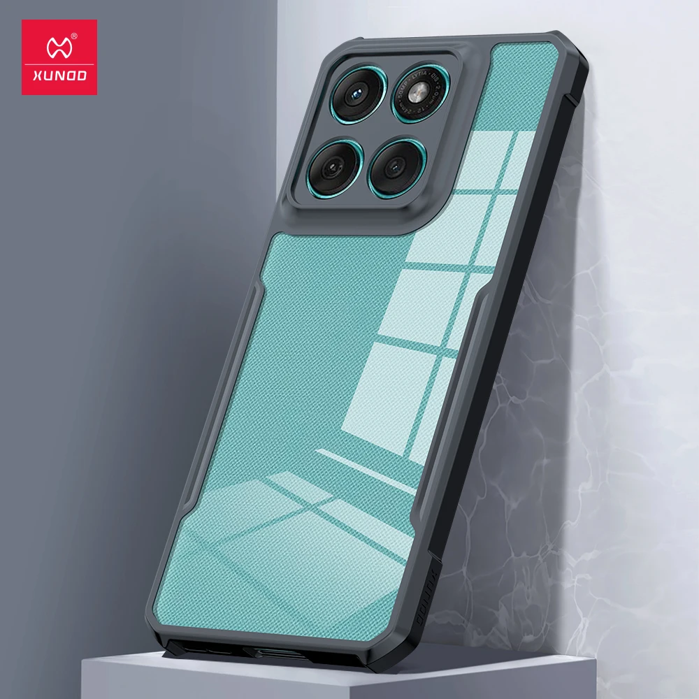 Para Motorola Edge 60 / edge 60s funda XUNDD Airbags a prueba de golpes transparente PC + TPU cubierta protectora trasera