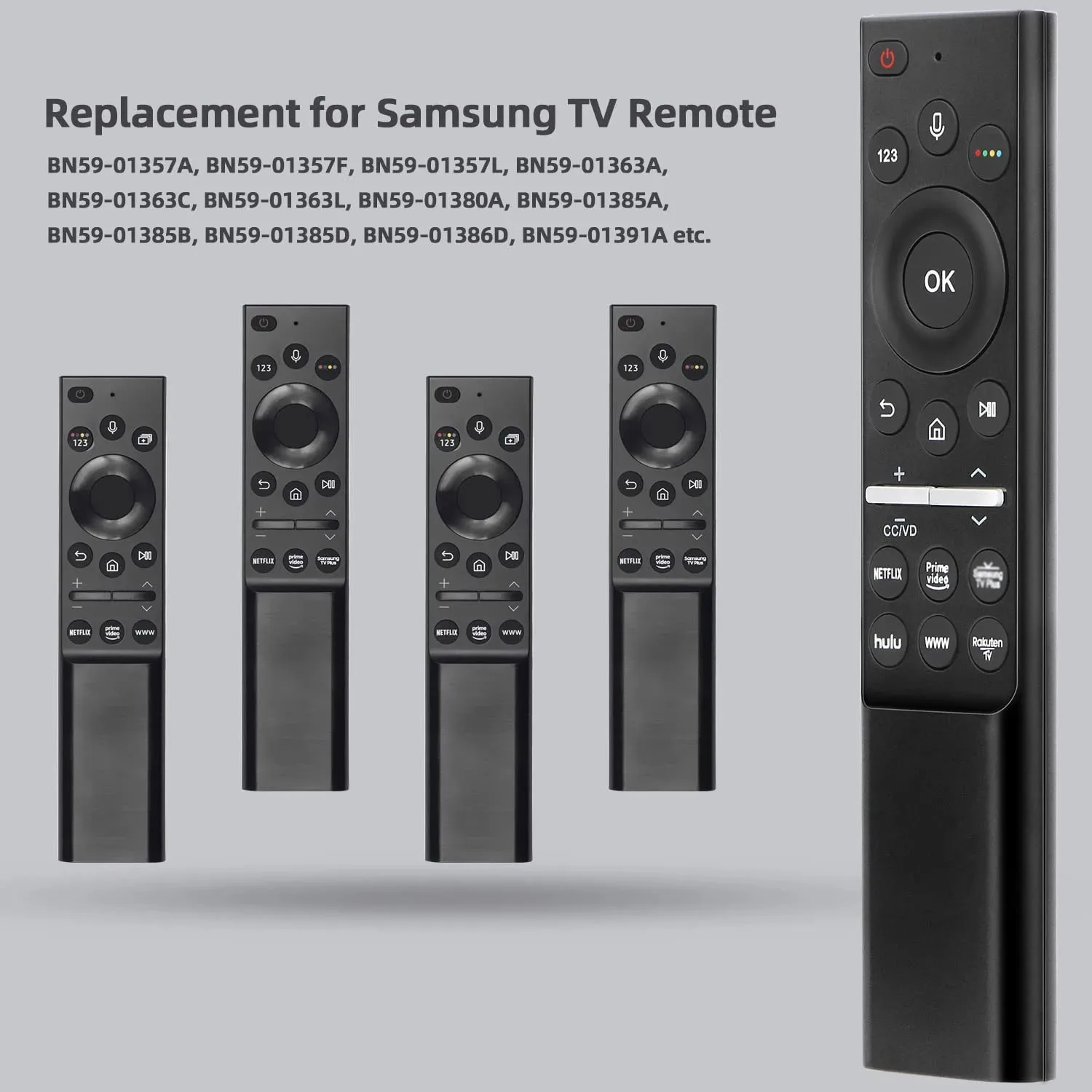 New RM-A6 Remote for Samsung TV Voice Remote, Compatible with Samsung Smart QLED 4K 8K UHD HDTV - imagen 4