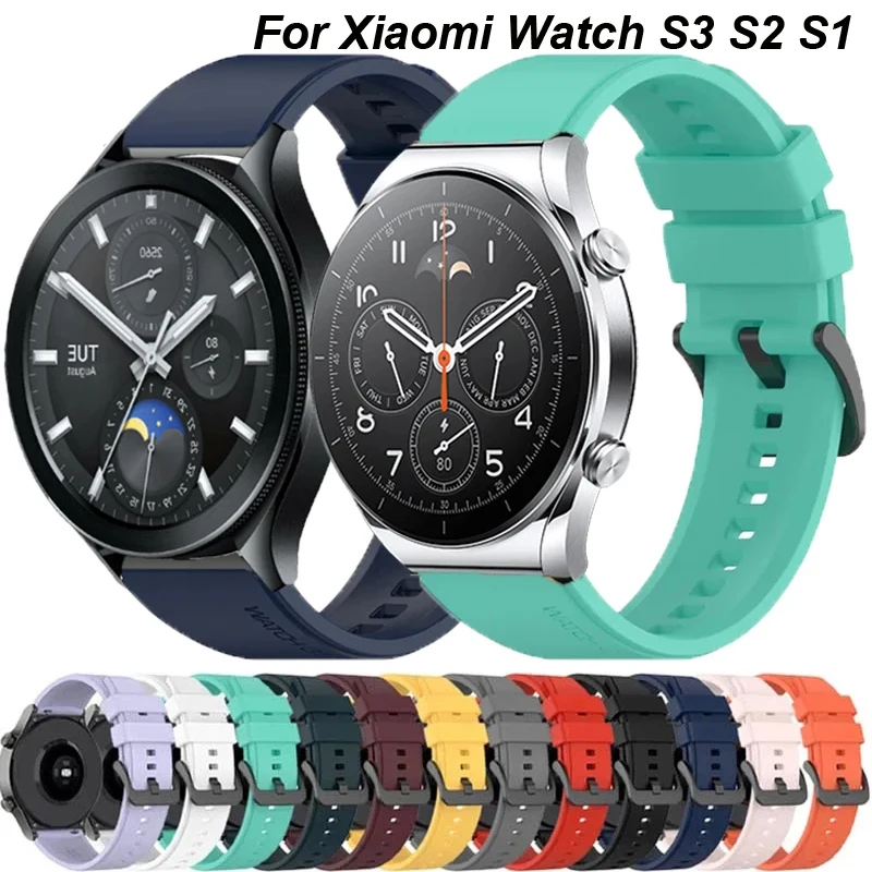 Correa de silicona de 20 y 22mm para Xiaomi Watch 2 Pro, pulsera Amazfit GTR 4, 3, 2e, S3, S2, S1