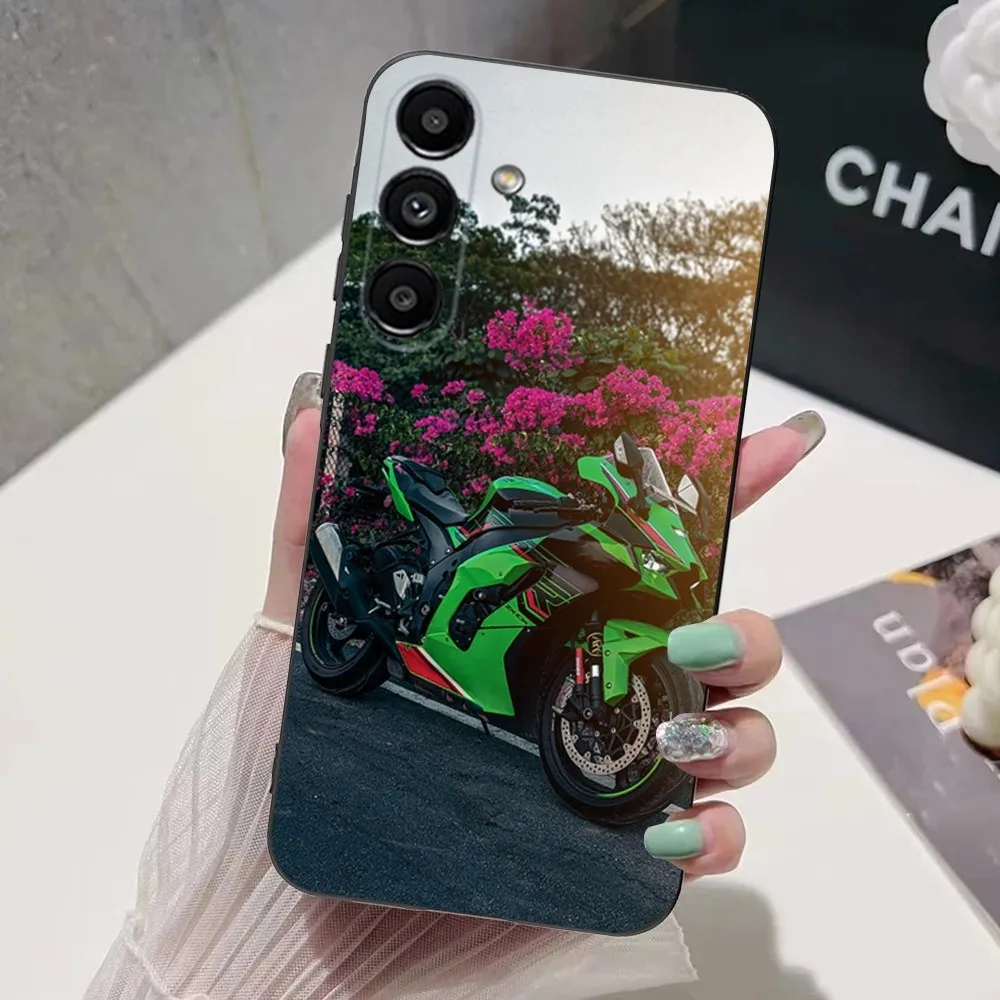 Funda de teléfono para coche K-Kawasakis para Samsung S24,S21,S22,S23,S30,Ultra,S20,Plus,Fe,Lite,Note,10,9,5G, funda suave negra - imagen 4