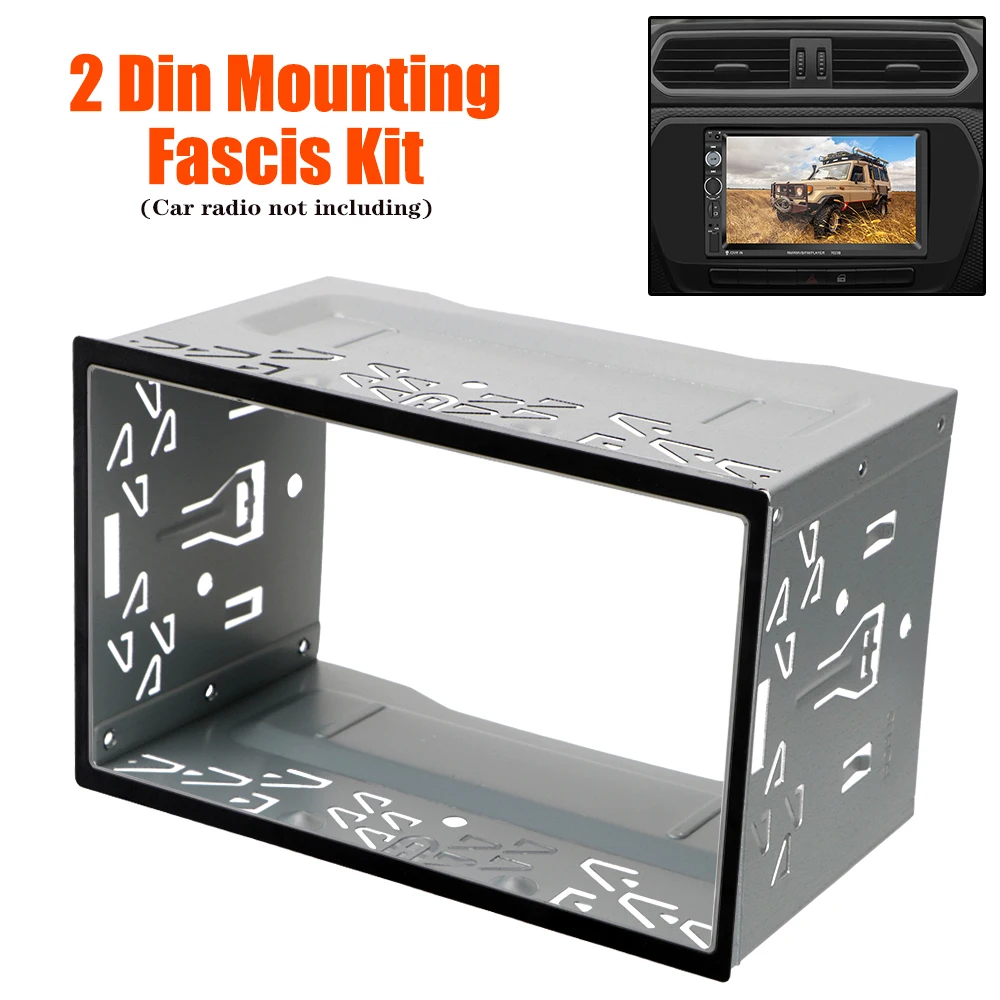 Marco de instalación de unidad principal de Radio Universal para reproductor de Radio DVD de coche 2Din Panel automático Kit de montaje de tablero de Audio Kit de accesorios de caja 2Din