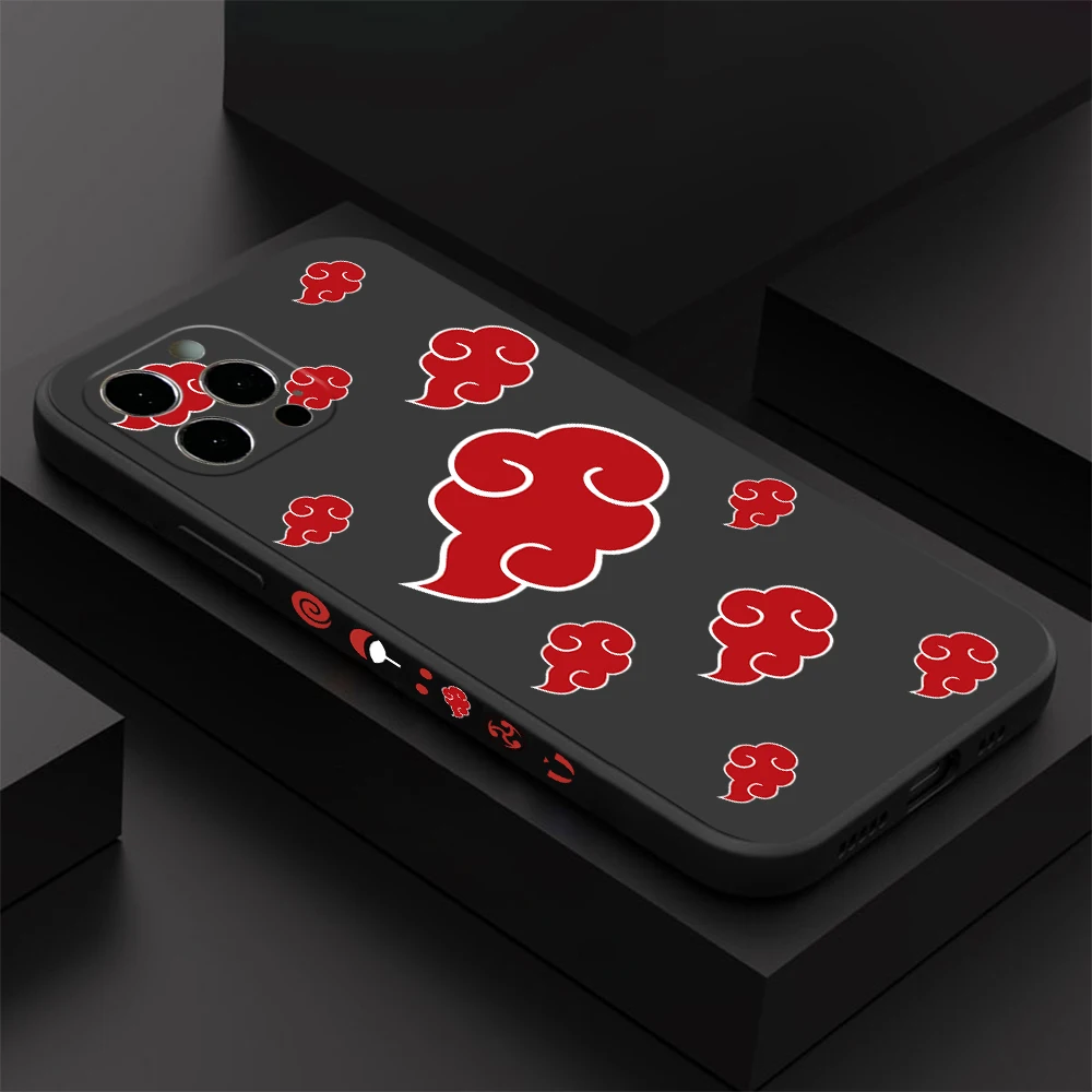 Funda de teléfono Akatsukies Cloud para iPhone 16 15 14 Plus 13 12 Mini 11 Pro Max X Xs XR 7 8 borde recto funda de silicona suave TPU - imagen 3