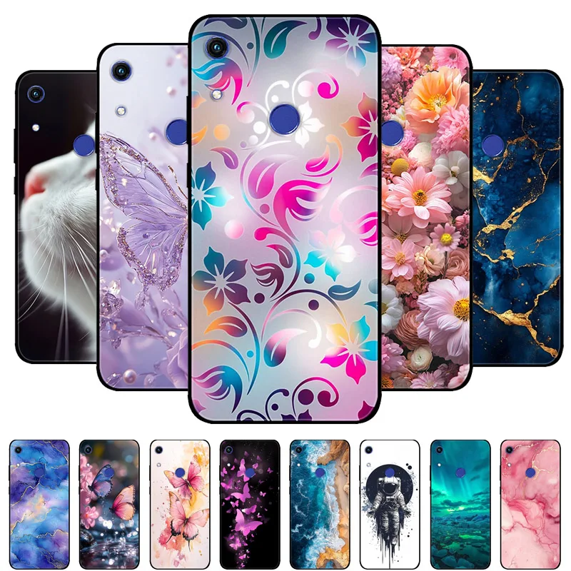 Para Huawei Y6S Y6 2019 funda trasera de silicona mate suave de mármol para Huawei Honor 8A Pro Y6 S Y6 Prime 2019 carcasa completa para teléfono