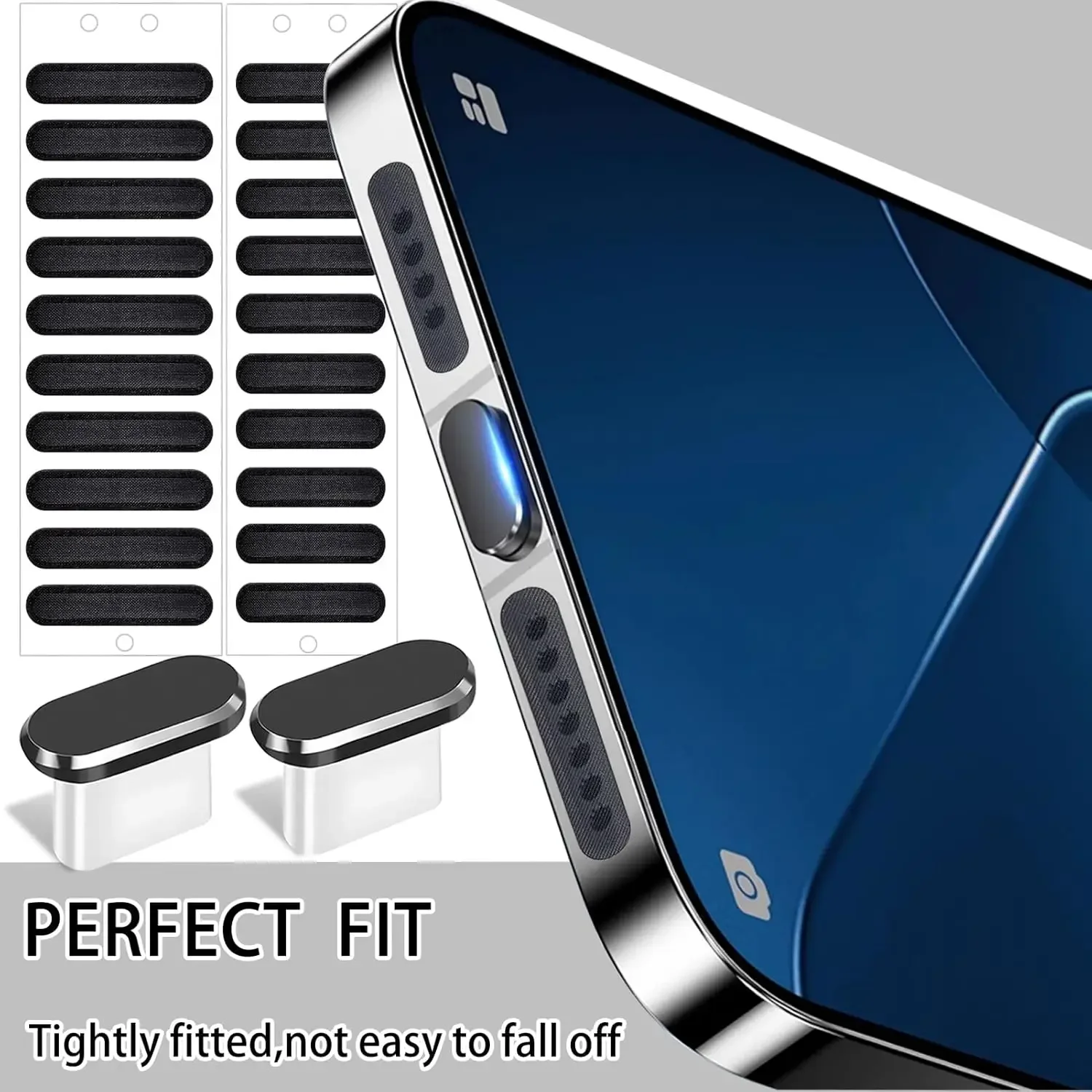 Kit de herramientas limpiadoras de eliminación de polvo para altavoz de teléfono, para iPhone 16 15 Pro Max, Samsung S24, puerto de carga, cepillo de limpieza a prueba de polvo