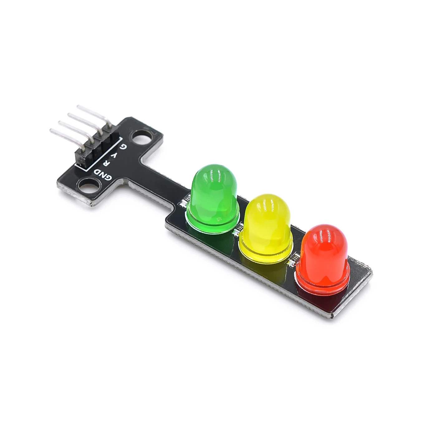 Mini Módulo de pantalla LED de tráfico para Arduino, rojo, amarillo, verde, 5mm, 5V - imagen 4