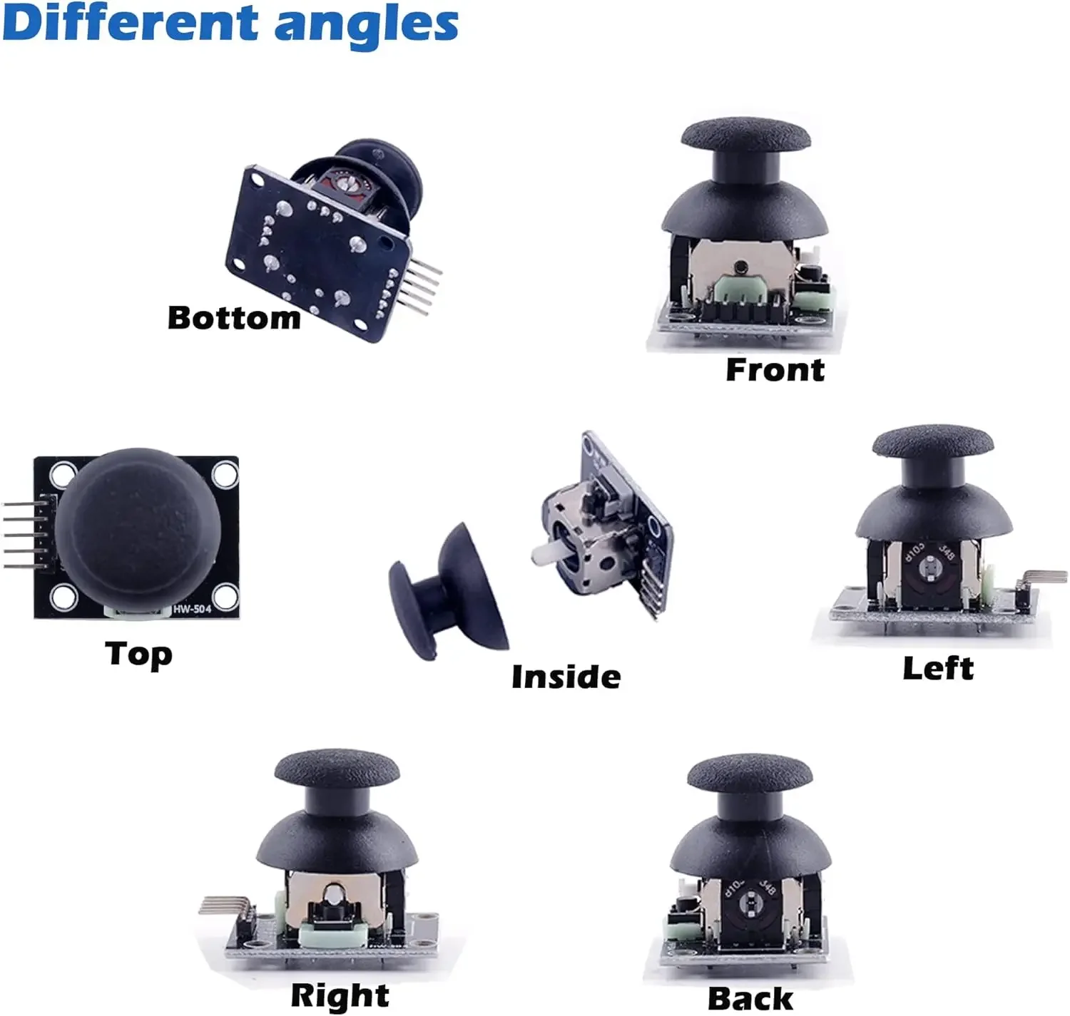 10 Uds. Sensor de Joystick de juego controlador de juego Sensor JoyStick módulo de ruptura para Arduino PS2 Raspberry Pi - imagen 2