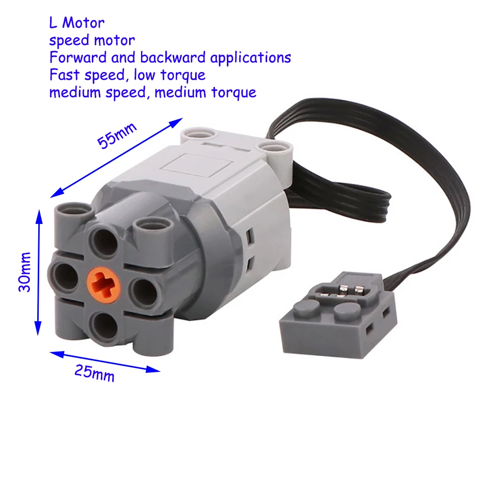 6 uds 88003 L Motor bloques de construcción MOC piezas de funciones de potencia compatibles con bloques PF de tecnología Legoeds - imagen 2