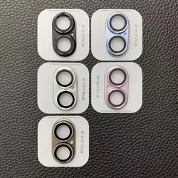 Protector de cámara para iPhone 17 de vidrio y metal, negro antirrayaduras