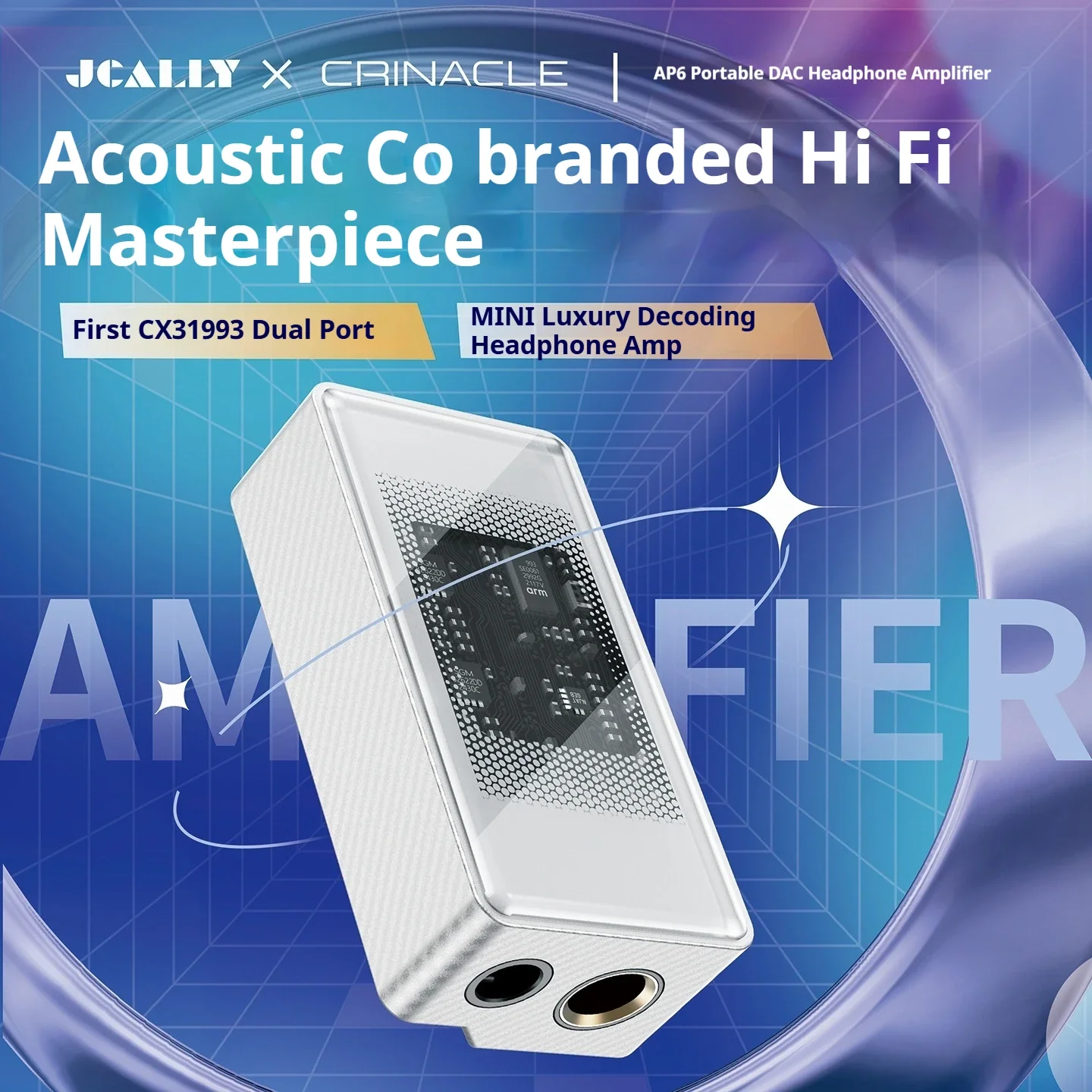 JCALLY X Crinacle AP6 amplificador de oído decodificación HIFI fiebre 4,4 puerto equilibrado Audio Mini amplificador cola pequeña CX31993 SGM8262x2 regalo - imagen 3