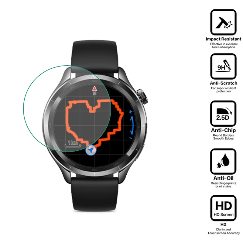 Smartwatch película protectora transparente de vidrio duro para Xiaomi Watch S4 Protector de pantalla cubierta deportiva accesorios de protección inteligente